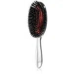 Janeke Chromium Line Air-Cushioned Brush with Bristles and Nylon Reinforcement oválna kefa na vlasy 22 x 7 cm 1 ks