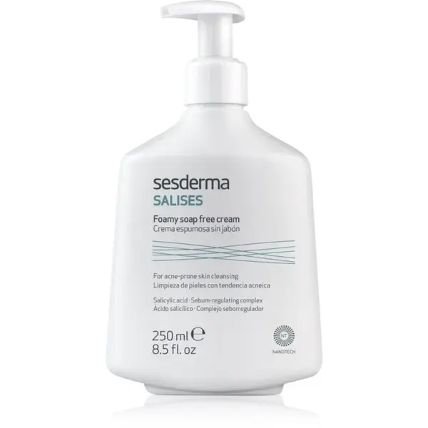 Sesderma Salises Foamy soap-free cream čistiaci gél proti akné 250 ml