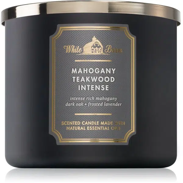 Bath & Body Works Mahogany Teakwood Intense vonná sviečka 411 g