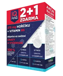 IQ MAG Hořčík + B6 šumivé 60 tablet