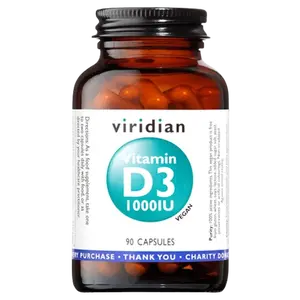 VIRIDIAN Vitamin D3 1000iu 90 kapslí