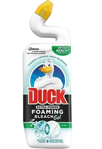 DUCK Extra Power Pine pěnivý bělící WC gel 750 ml