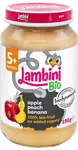 LAMBINI BIO Demeter příkrm jablko, broskev a banán 190 g