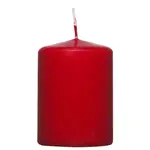 Válcová svíčka červená, 8 cm