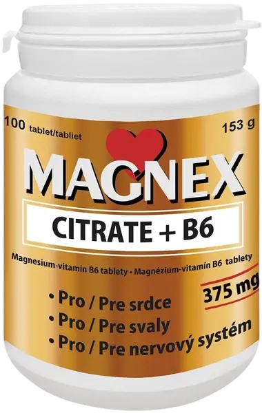 VITABALANS Magnex citrate 375mg + B6 100 tablet 100 ks