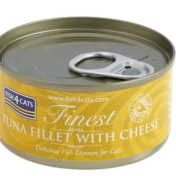 FISH4CATS Konzerva pro kočky Finest tuňák se sýrem 70 g