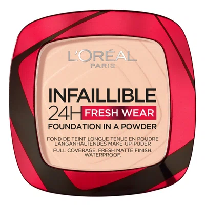 L'ORÉAL PARIS Infaillible Fresh Wear 24H Foundation in a Powder 180 Rose Sand make-up v pudru, 9 g