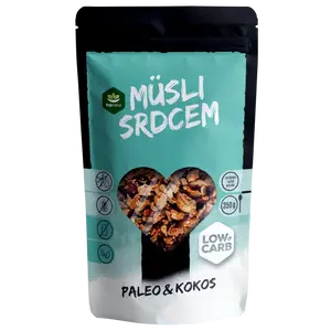 TOPNATUR Müsli srdcem Paleo & Kokos Low Carb 350 g