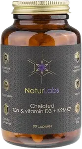 NATURLABS Vápník chelátový + D3 & K2 90 kapslí