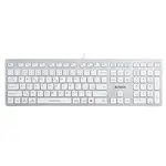 A4Tech FX50, Klávesnice CZ, klasická, nízkoprofilová typ drátová (USB), bílá