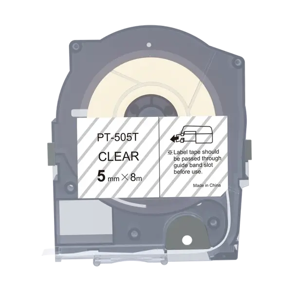 Max LM-505T, 5mm x 8m, priehľadná kompatibilná páska