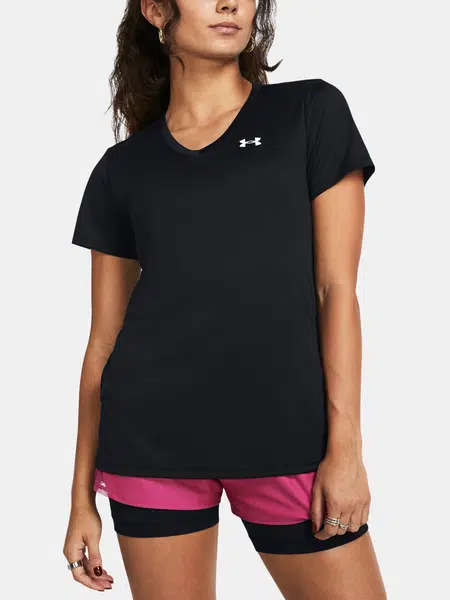 Under Armour Tričko Tech SSV- Solid-BLK - Dámské