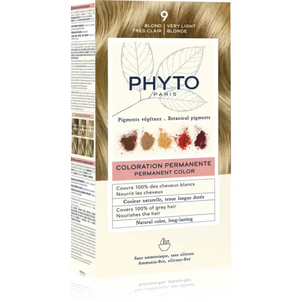 Phyto Color barva na vlasy bez amoniaku odstín 9 Very Light Blonde 1 ks