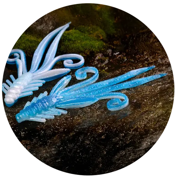 Redbass gumová nástraha nymfa blue/silver - xxl 20 cm 33 g