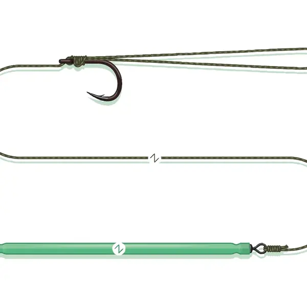 Madcat návazec bungee pellet rig suspendig - 0,95 mm - 65 cm 2/0