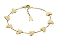 Skagen Pozlacený srdíčkový náramek Anja Hearts SKJ5010710