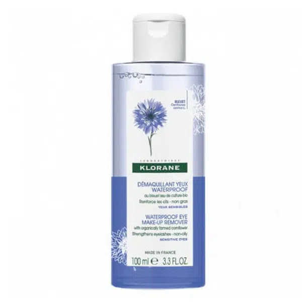Klorane Odličovač voděodolného make-upu pro citlivou pleť (Waterproof Eye Make-Up Remover) 100 ml