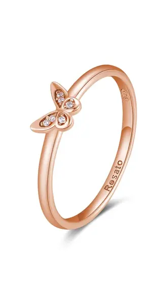 Rosato Bronzový prsten s čirými zirkony Allegra RZA024 62 mm