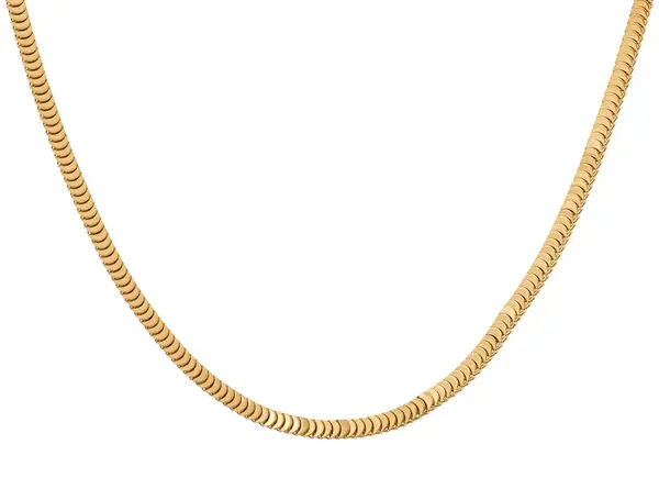 Troli Elegantní pozlacený náhrdelník z oceli