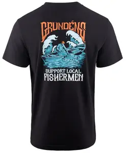 Grundéns tričko support fishermen ss t-shirt black - l
