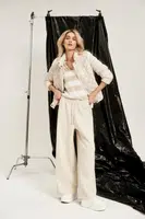 Marisse Women's Sweatpants L-Dr-4300 L.Beige