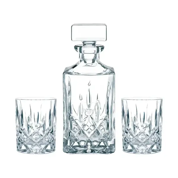 Karafa na whisky se sklenicemi Nachtmann Noblesse Whisky 700 ml 3-pack průhledná barva