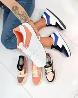 Resti White and orange women's sports shoes Elevace