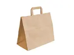 250 ks - Taška papírová 320x160x270 na menuboxy, plochá držadla