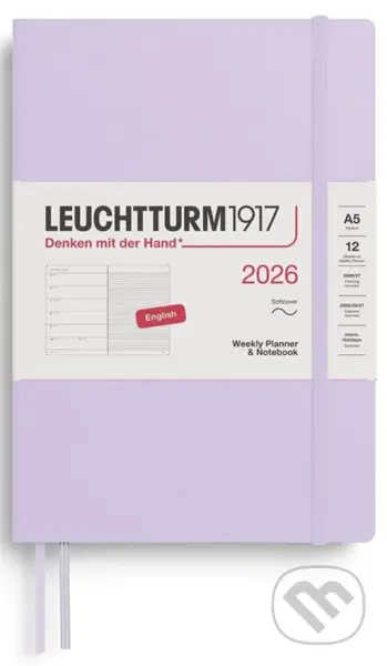 Weekly Planner & Notebook 2026 Medium (A5) Lilac