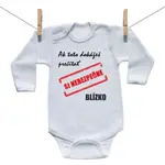 Boodyy Body s dlhým rukávom Nebezpečne blízko 74 (6-9 mesiacov)