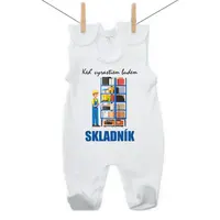 Boodyy Dupačky Keď vyrastiem budem skladník 56 (0-2 mesiace)