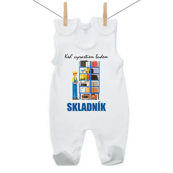 Boodyy Dupačky Keď vyrastiem budem skladník 56 (0-2 mesiace)