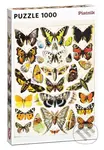 Millot: Motýli a můry - puzzle z kategorie Umělecké