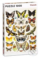 Millot: Motýli a můry - puzzle z kategorie Umělecké