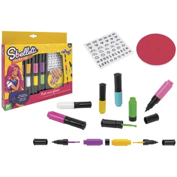 Nechtové štúdio s nálepkami a lakmi -SBELLETTI