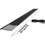 Crossroad NÁHRADNÉ STANOVÉ TYČE 7,9MM Sada na opravu stanových tyčí, čierna, veľkosť