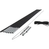 Crossroad NÁHRADNÉ STANOVÉ TYČE 7,9MM Sada na opravu stanových tyčí, čierna, veľkosť