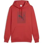 Puma ESSENTIALS LOGO LAB HOOODIE FL Pánska mikina, červená, veľkosť