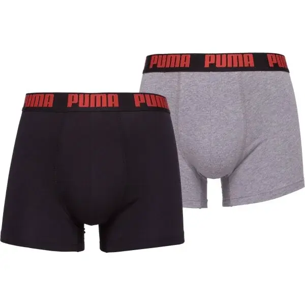 Puma MEN EVERYDAY BASIC BOXER 2P Pánske boxerky, čierna, veľkosť