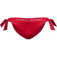 Tommy Hilfiger TH ORIGINAL-SIDE TIE CHEEKY BIKINI Dámsky spodný diel plaviek, červená, veľkosť