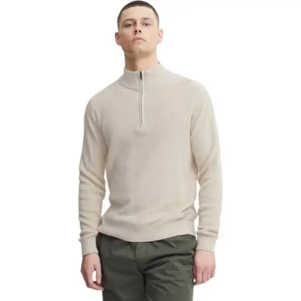 BLEND BHCODFORD Pánsky sveter, béžová, veľkosť