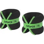 Fitforce ANKLE 1,0 KG Závažie na členky, čierna, veľkosť 1 KG