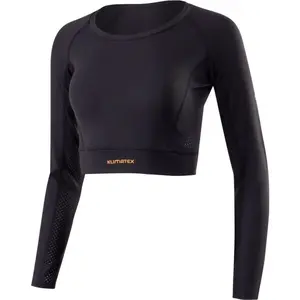 Klimatex MERA Dámsky crop top, čierna, veľkosť