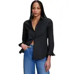 GAP V-LS CLASSIC Dámska košeľa, čierna, veľkosť