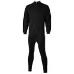 SHERWOOD UNDERWEAR SR Jednodílné funkční ribano, černá, velikost