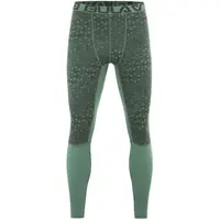 Bula GEO MERINO WOOL PANTS Pánske Merino spodné nohavice, tmavo zelená, veľkosť
