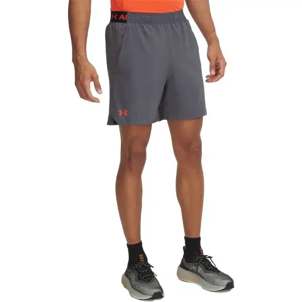 Under Armour VANISH WOVEN 6IN Pánske krátke nohavice, tmavo sivá, veľkosť