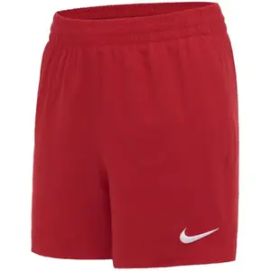Nike ESSENTIAL 4 Chlapčenské kúpacie šortky, červená, veľkosť