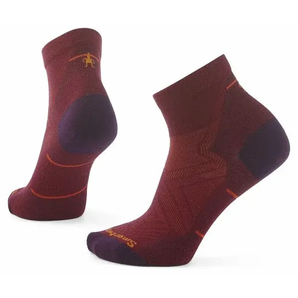 Smartwool RUN ZERO CUSHION ANKLE SOCKS Dámske športové ponožky, červená, veľkosť