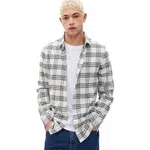 GAP FA23 LS MIDWEIGHT FLANNEL Pánska košeľa, biela, veľkosť
